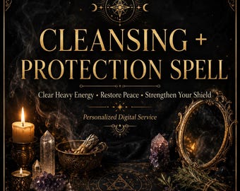 Spiritual Cleansing and Shielding  | Energy Clearing Support | Personalized Digital Service for Peace and Protection