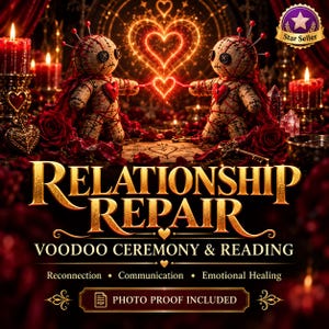 Voodoo-ceremonie en -lezing voor relatieherstel, herverbinding, emotionele genezing, heldere communicatie en persoonlijke smeekbede.