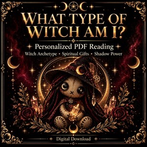 What Type of Witch Am I? Personalized PDF Reading | Witch Archetype, Spiritual Gifts & Shadow Power Report