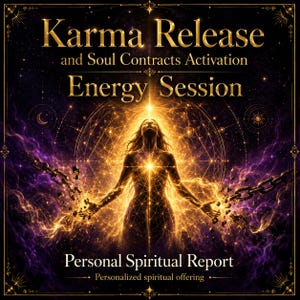 Karma Clearing Activation PDF | Release Karma and Soul Contracts | Personal Spiritual Report + Energy Session
