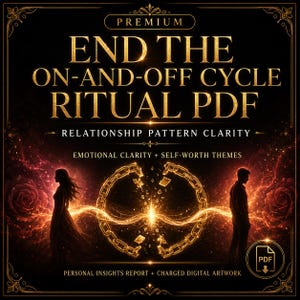 Premium Beëindig het aan-en-uit-ritueel pdf | Helderheid relatiepatroon + energetische overdracht van 3 dagen