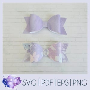 3D-strikje SVG, klassiek haarstriklintbestand, aanpasbare sjabloon voor taarttoppers, kerstcadeau-topper, versiering geboorteaankondiging