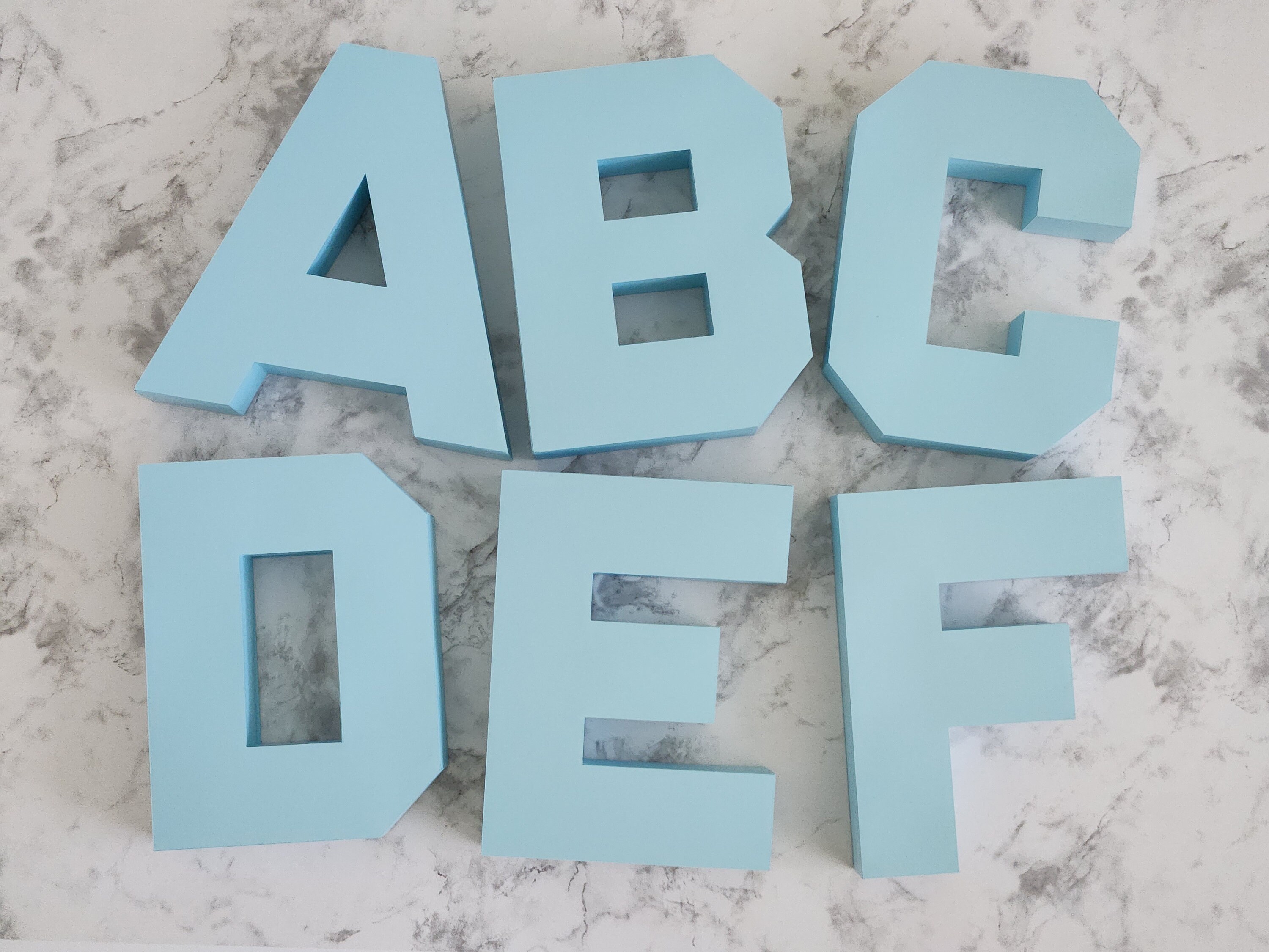 DIY 3D Letters SVG Bundle - Alphabet Template for Crafting and ...