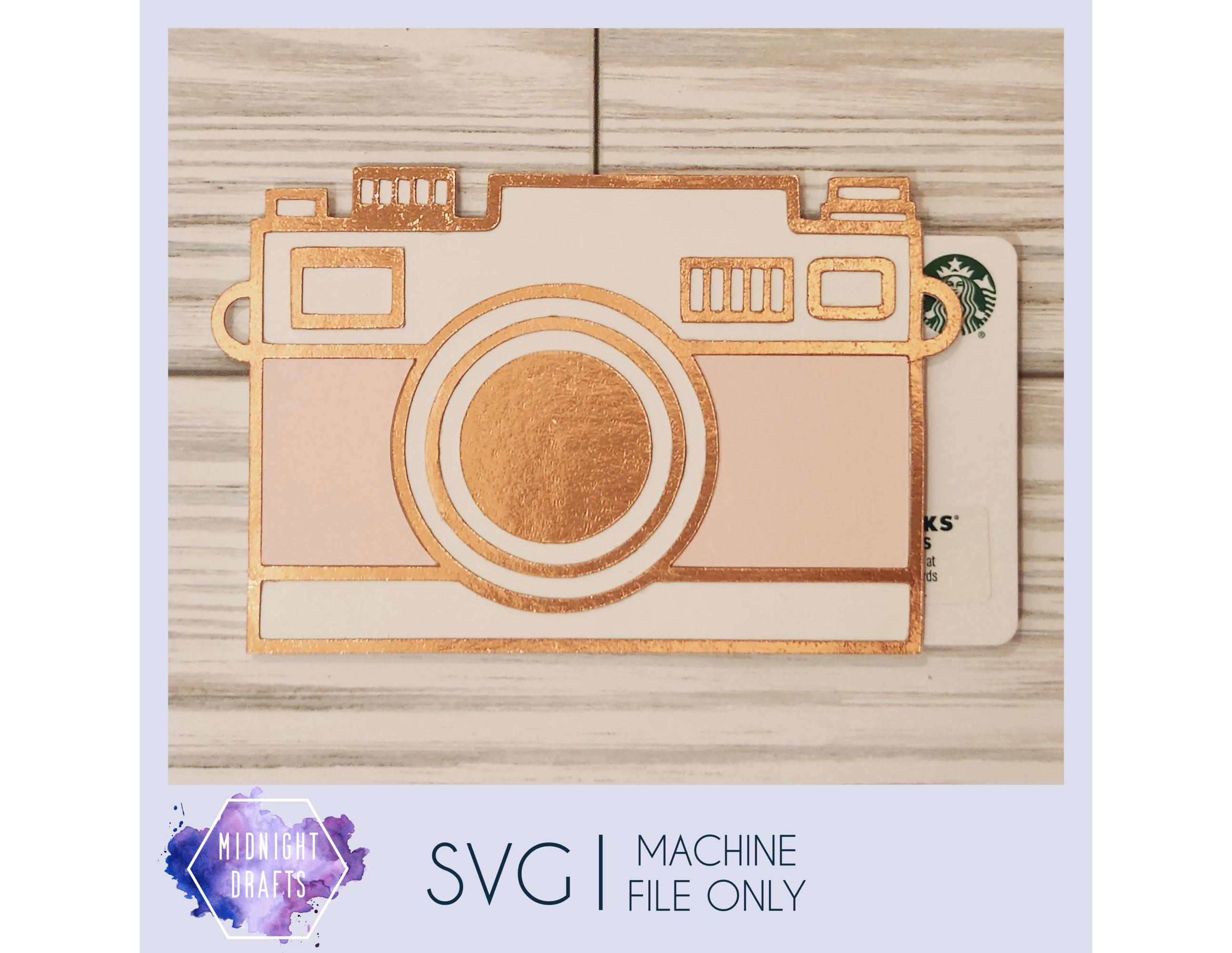 Camera Svg, Gift Card Holder, Envelope, Photographer Gift, Birthday, Valentines Day, Christmas, Anniversary, Drawing, Cricut, Silhouette