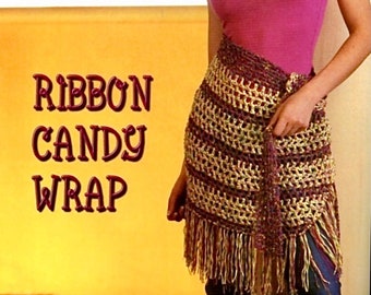 PATRÓN CROCHET Wrap, patrón vintage, falda crochet, patrón poncho crochet, accesorios crochet, patrón filet crochet