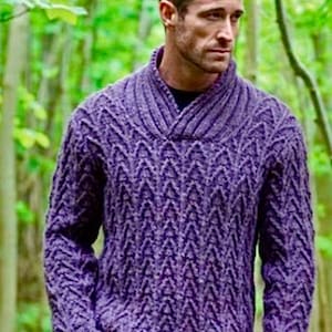 Strickmuster Schnittmuster Pullover Herren alle Größen, Strickpullover Chunky Yarn