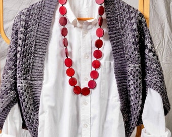 Modello Bolero all'uncinetto Grandma Square, coprispalle a bozzolo all'uncinetto, facile, livello principiante, tutte le taglie