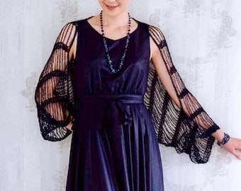 Crochet Lace Wrap Pattern: Easy Stole Shrug (Digital Download)