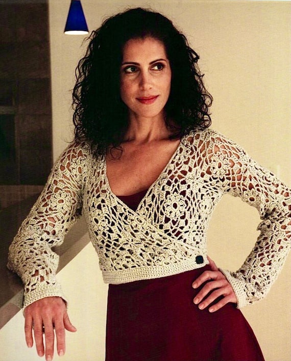 Crochet Bolero Pattern granny square crochet cardigan, crochet women’s  clothes, summer bolero, sizes S-XL