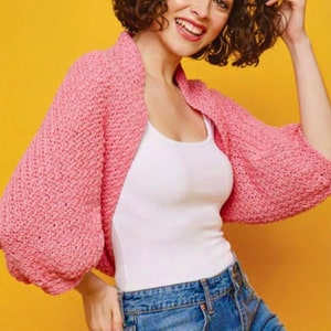 Shrug Bolero CROCHET PATTERN, crochet cardigan, all sizes