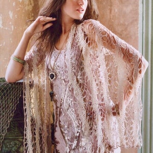 Crochet Lace Scarf Pattern Stole Crochet Wrap Lace Shawl Pattern, women accessories, lace scarf, evening elegant stole