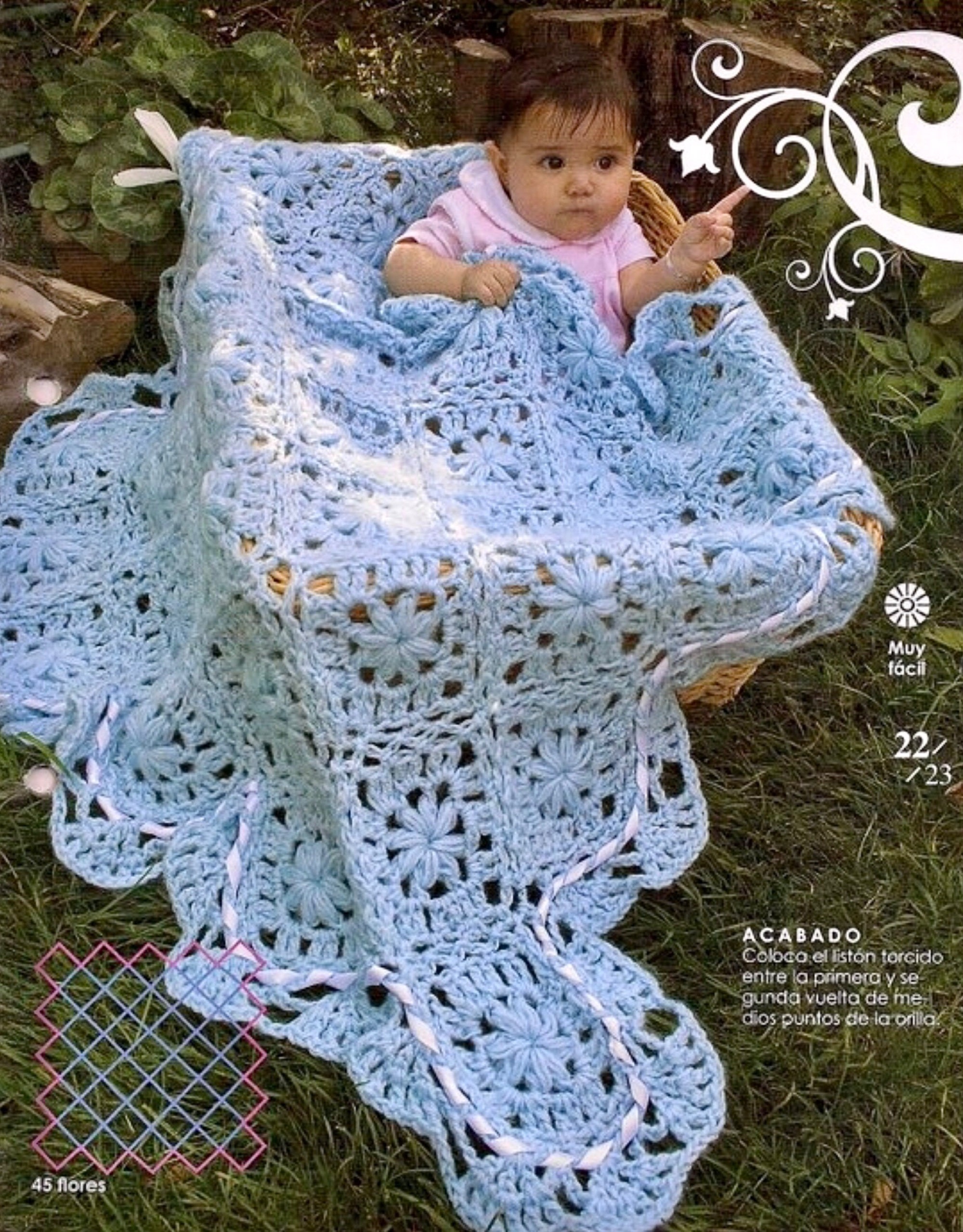 Baby Blanket CROCHET PATTERN Easy Knit Grandmother's Etsy