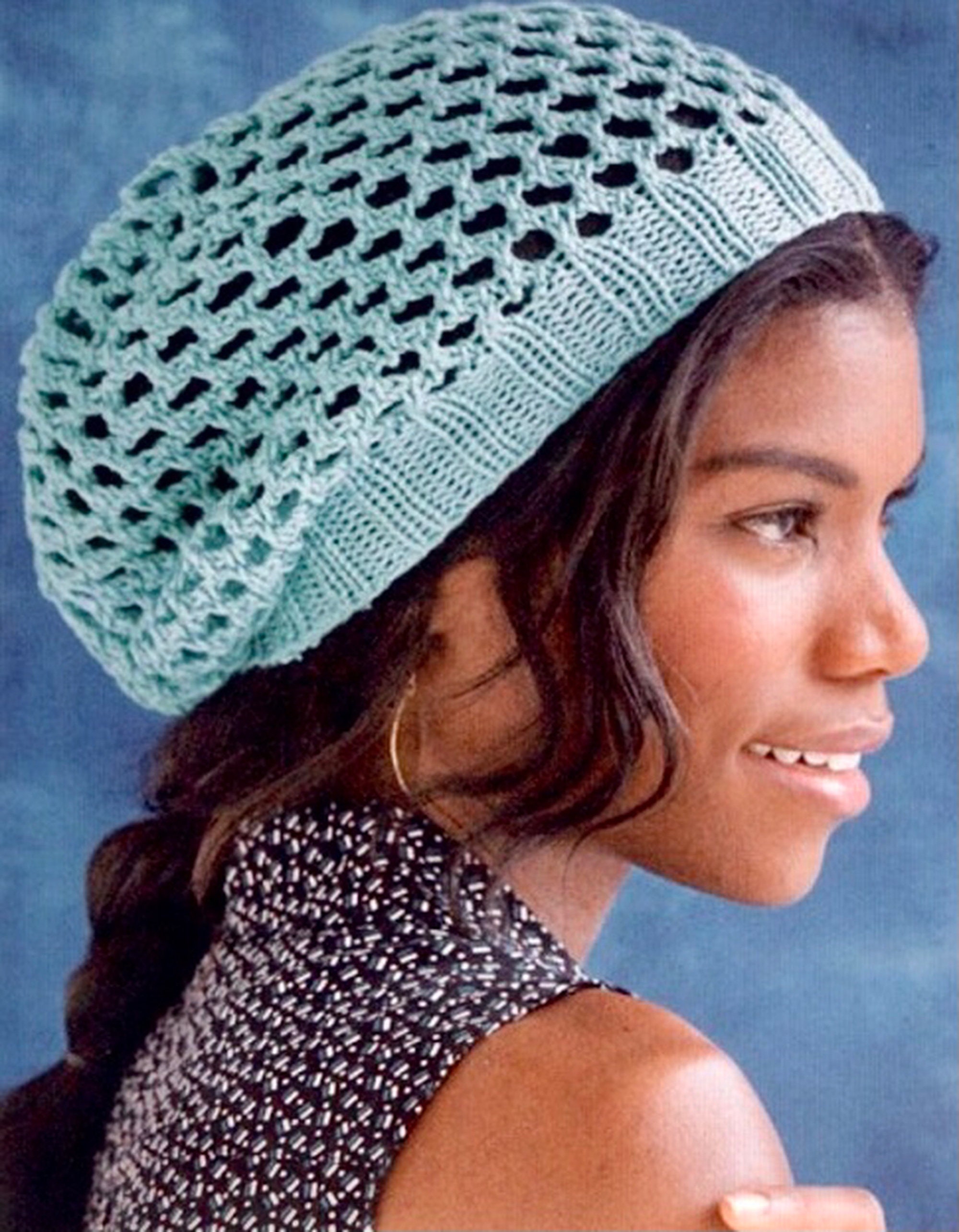 Lace Hat KNITTING PATTERN, Easy Knit, Summer Hat Etsy
