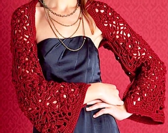 Modello per coprispalle Grandma Square all'uncinetto: design con bottoni trasformabili (schema PDF)