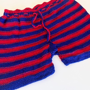 Shorts mens KNITTING PATTERN, easy knit, shorts unisex, basic pattern image 1
