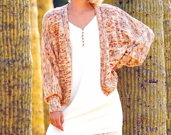 Modello di cardigan lavorato a maglia: giacca estiva da donna (taglie 8-22, inglese e spagnolo)