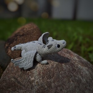 Crochet Amigurumi Dragon Pattern with Wire Frame (PDF Pattern)