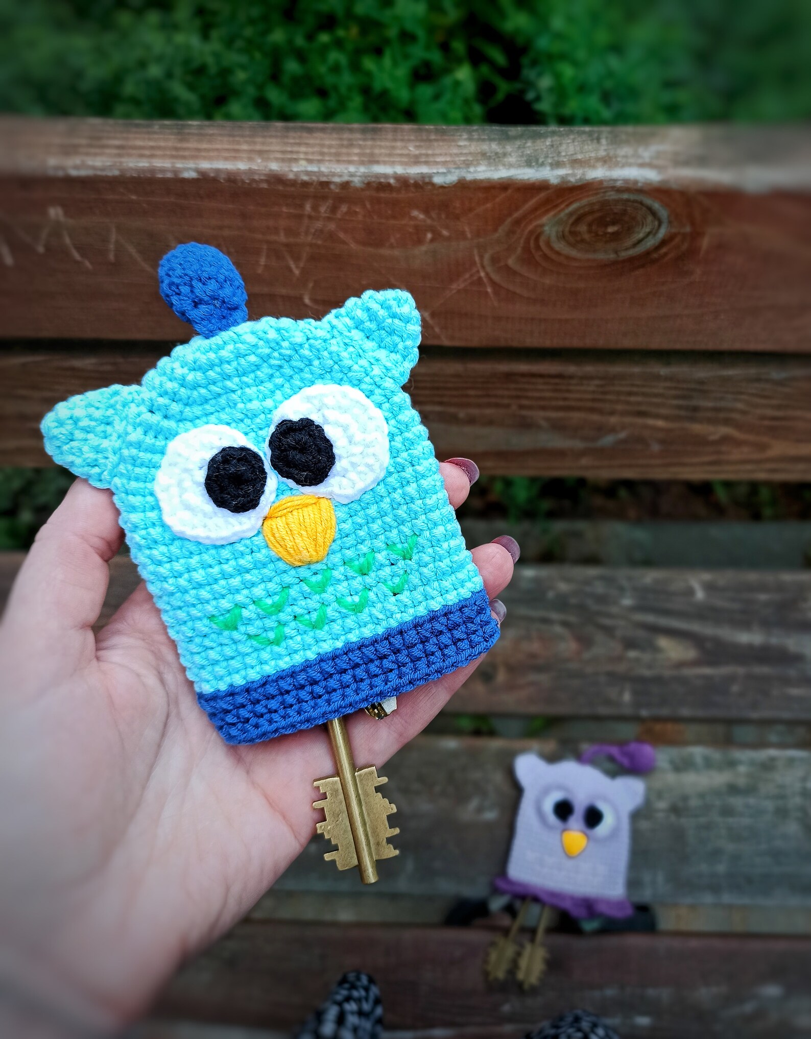 Crochet Pattern Key Cover Amigurumi Pattern Owl Key Chain Etsy