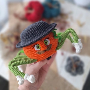 Crochet pattern spider, toys constructor, amigurumi  patterns spider, spider pumpkin crochet, crocheted spider, Pattern on English pdf