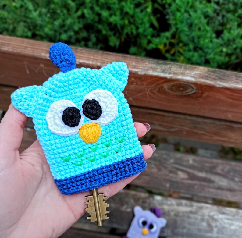 Crochet Pattern Key Cover Amigurumi Pattern Owl Key Chain Etsy