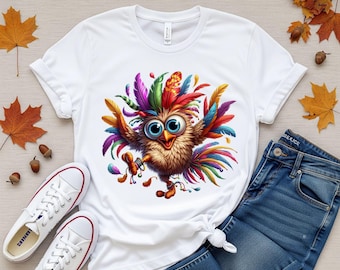 Watercolor Crazy Chicken PNG | Sublimation Design (Digital Download)