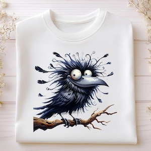 Krähe Clipart: Raben Illustration (Digitaler Download)