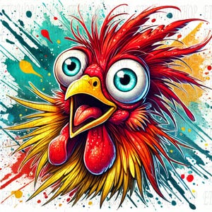 Cute Chicken PNG,Chicken PNG Funny,Cute Chicken Sublimation Design,Instant Download