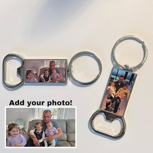 Personalised bottle opener keychain| photo keychain| Personalised key ring| Gift for dad| Personalised Gift| gift for grandad| gift for him