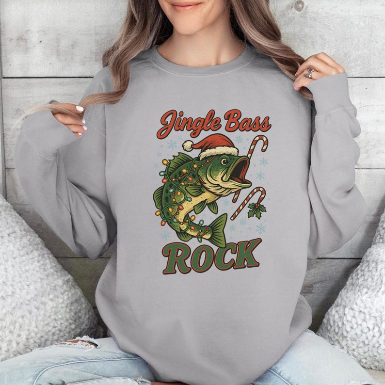 Fishing Shirt Christmas, Merry Fishmas Shirt, Dad Christmas T-Shirt, Fisherman Christmas Shirt, Fishing Christmas Sweatshirt Xmas Fishing