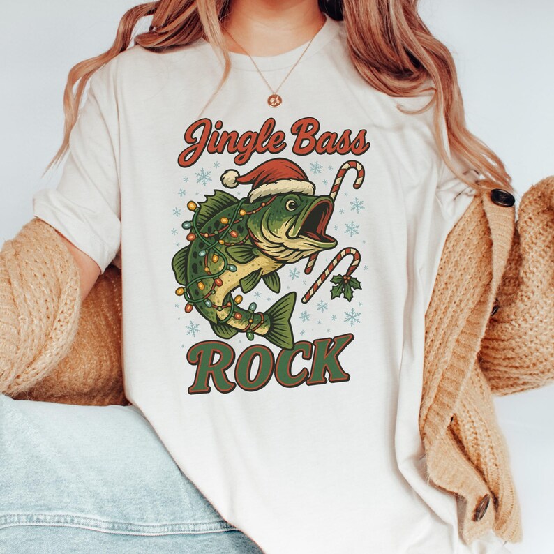Fishing Shirt Christmas, Merry Fishmas Shirt, Dad Christmas T-Shirt, Fisherman Christmas Shirt, Fishing Christmas Sweatshirt Xmas Fishing