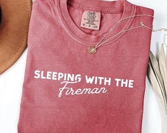 Firefighter Wife Shirt Dibs On The Fireman, Fireman Wife Tee, Fireman Department, Fireman Wife Shirt, Fire Dept Wife, Fireman Girlfriend Tee