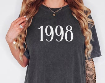 Custom Birth Year Shirt, Birthday Shirt, Comfort Colors, Personalized Birthday Gift, Trendy Birth Year Tee, Birthday Gift, Custom Birthday