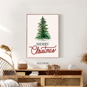 Merry Christmas Print, Christmas Wall Art, Christmas Printable, Christmas Prints,Christmas Decor,Christmas Sign,Digital Print,Christmas Gift
