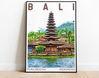 Bali Print, Indonesia Travel Print, Art Print, Poster Print, Bali Print, Bali Poster, Travel Poster,Art Prints,Wedding Gift,Digital Download