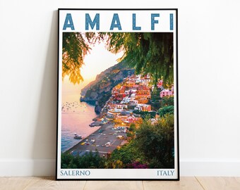 Amalfi Print Ocean, Amalfi Poster Wall Art,  Print of Amalfi Poster Wall Art Decor Artwork Printable, Amalfi Wall Decor, Amalfitana, Italia
