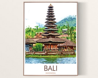 Bali Print, Indonesia Travel Print, Art Print, Poster Print, Bali Print, Bali Poster, Travel Poster,Art Prints,Wedding Gift,Digital Download