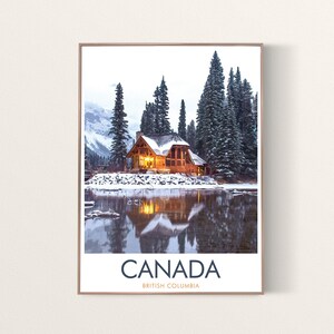 Canada Travel Print, British Columbia Poster, Wall Art, Canada Decor, Artwork Printable, Travel Poster, Canada Travel Print, Canada Poster