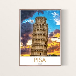 Pisa travel print - Italy, Pisa poster, Italy poster, Rome print, Pisa Wall Art, Pisa Poster, Pisa Wall Décor, Tuscany, Travel Print, Europe