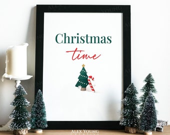 Christmas Printable Wall Art, Christmas decorations, Xmas Printable Home Decor, Christmas Digital Download, Holiday Decor, Holiday Print