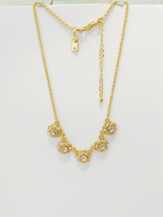 Ritz Glass Stone Gem Row Necklace - Etsy