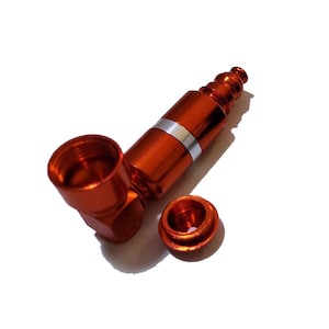 Pipa compacta de cámara de metal de 7 piezas y 3 pulgadas: elegante, duradera y portátil