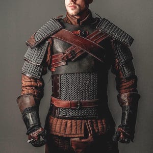 Witcher Kaer Mohen costume; Geralt of Rivia armor set; witcher armor; medieval fantasy armour; Witcher cosplay commission