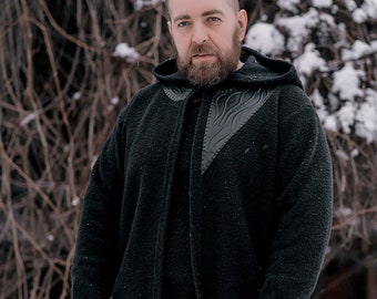 Ragnar wool jacket with hood (Vikings) | Halloween costume