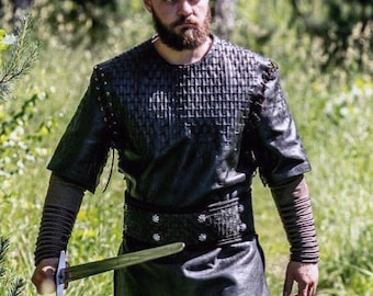 Viking Larp costume, armor for LARP and Medieval events, Ragnar Lothbrok fantasy celtic armor; handmade armor | Halloween costume