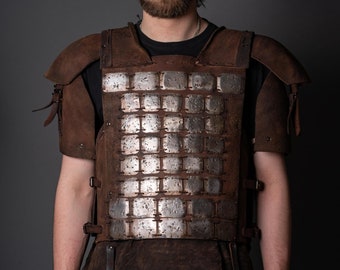 Viking leather armor; costume for LARP and Medieval events, handmade armour, Vikings cosplay | Halloween costume
