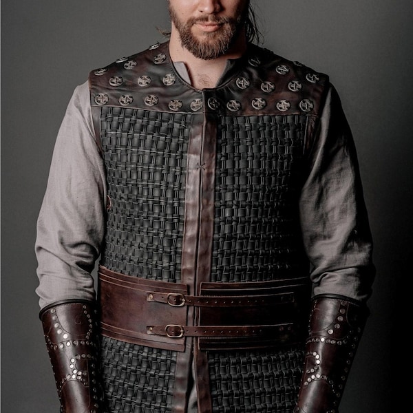Uhtred viking costume, cosplay Last Kingdom celtic armor for LARP and Medieval events, handmade Viking outfit | Halloween costume