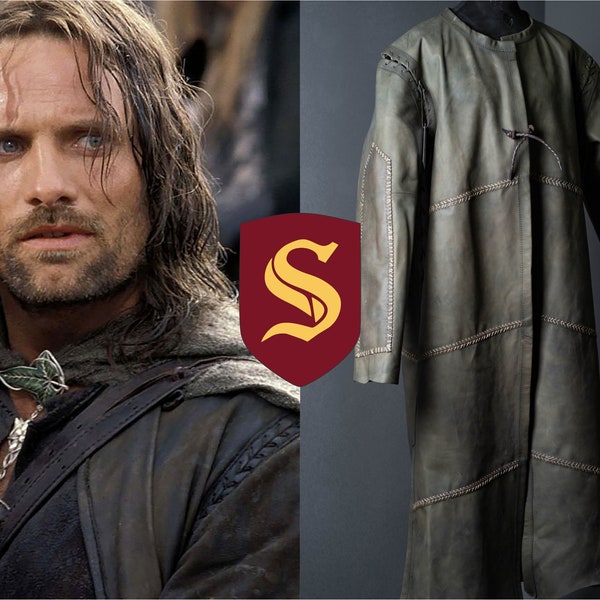 Aragorn duster (Lord of the Rings), cosplay strider for LARP and Medieval events, Aragorn armor (LOTR), fantasy wedding, ren faire outfit