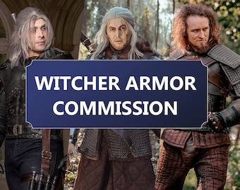 Op maat gemaakt Witcher-pantser - Elke outfit van Geralt uit Rivia. Uit een game of tv-serie; Uniek leren pantser; Op bestelling gemaakt.