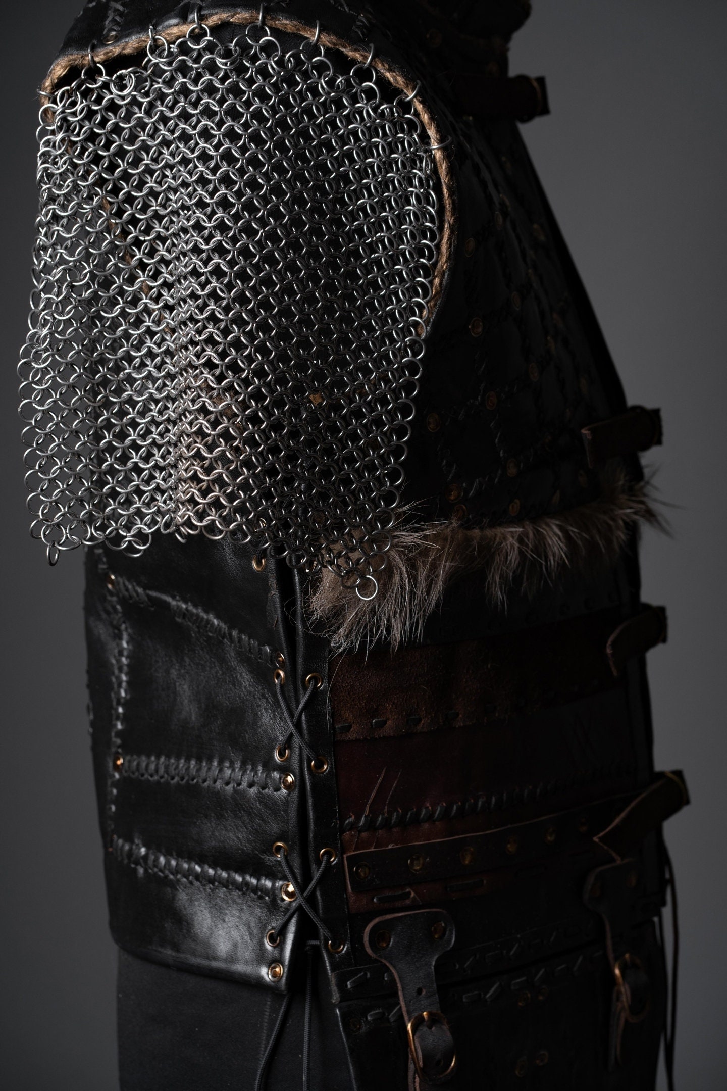 Ivar Viking Costume Cosplay Leather Armor for LARP and 