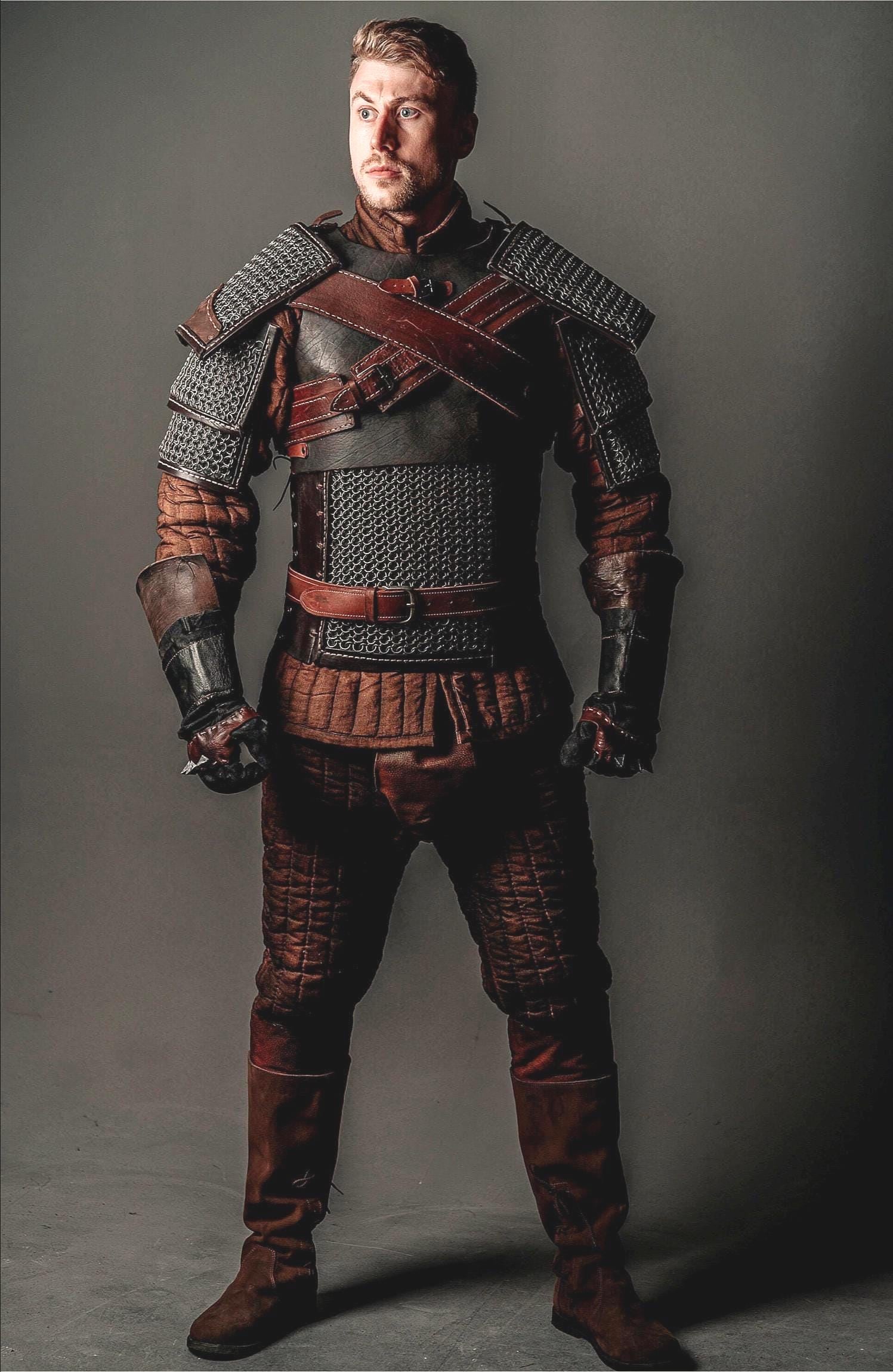 Witcher Kaer Mohen costume; Geralt of Rivia armor set; witcher armor; medieval fantasy armour; Witcher cosplay commission